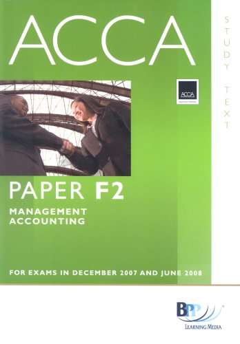 9780751732870: ACCA (New Syllabus) - F2 Management Accounting: Study Text