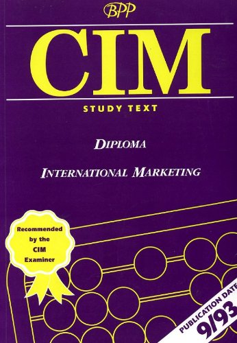 Imagen de archivo de CIM Study Text: International Marketing a la venta por AwesomeBooks