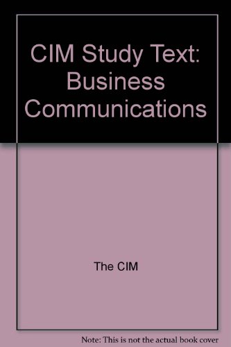 Stock image for CIM Study Text: Business Communications for sale by medimops