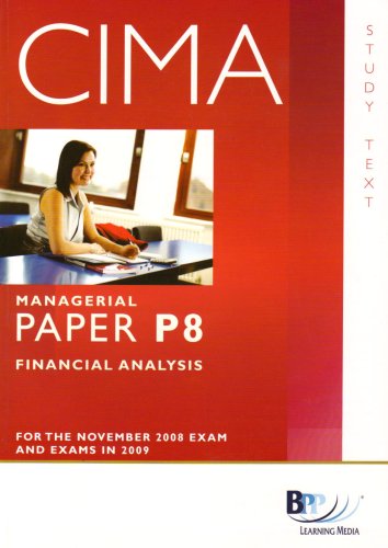 Stock image for Cima - P8 : Financial Analysis for sale by Better World Books