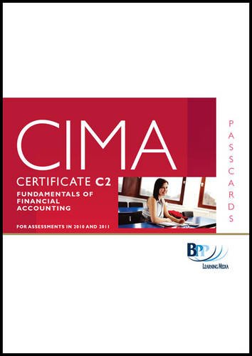 9780751780840: CIMA - C02 Fundamentals of Financial Accounting: Passcards