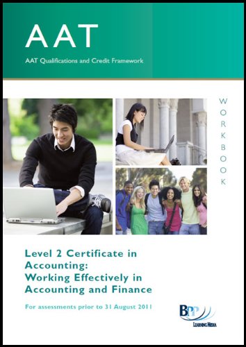 9780751785760: AAT - Work Effectively in Accounting and Finance: Workbook