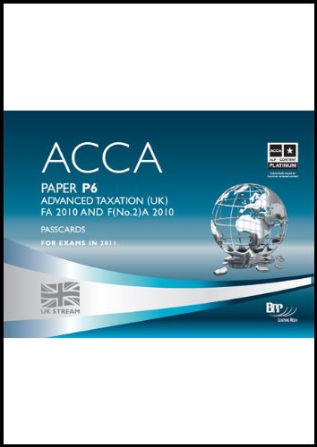 9780751794205: ACCA - P6 Advanced Taxation FA2010: Passcards: Paper P6