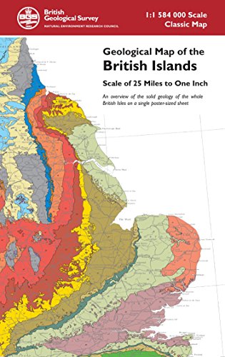 Beispielbild fr Geological Map of the British Islands - An overview of the bedrock geology of the whole British Isles on a single poster-sized sheet zum Verkauf von WorldofBooks