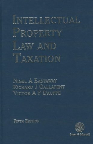Imagen de archivo de Intellectual Property Law and Taxation a la venta por Balfour Books