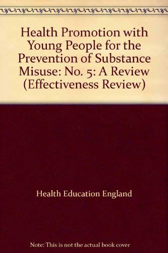 Beispielbild fr Health Promotion With Young People for the Prevention of Substance Misuse: A Review zum Verkauf von Anybook.com