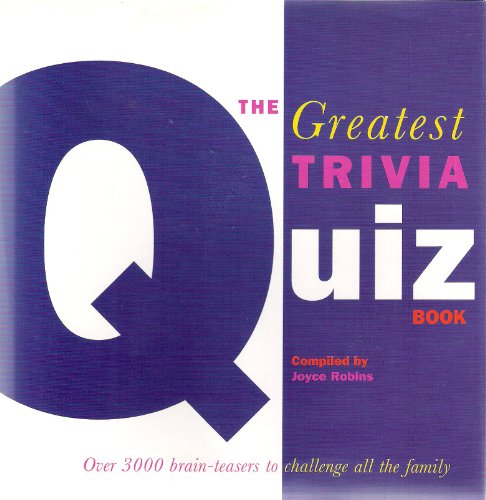 Beispielbild fr The greatest trivia quiz book zum Verkauf von WorldofBooks