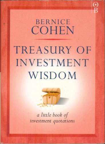 Beispielbild fr Treasury of Investment Wisdom zum Verkauf von MusicMagpie