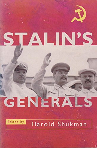 Beispielbild fr Stalin's Generals zum Verkauf von MusicMagpie