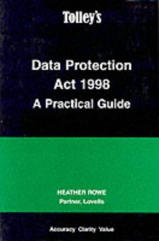 Imagen de archivo de Data Protection Act 1998: A Practical Guide a la venta por WorldofBooks