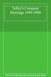 Stock image for Company Meetings Handbook: 1999-2000 for sale by Phatpocket Limited