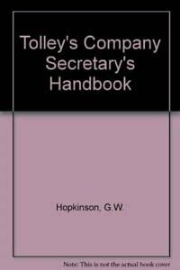 9780754502371: Tolley's Company Secretary's Handbook: 1999-2000