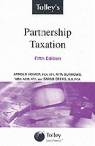 Beispielbild fr Tolley's Partnership Taxation zum Verkauf von AwesomeBooks