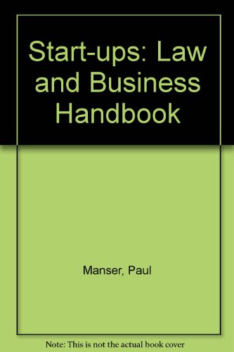 Stock image for Start-ups: Law and Business Handbook for sale by Mispah books