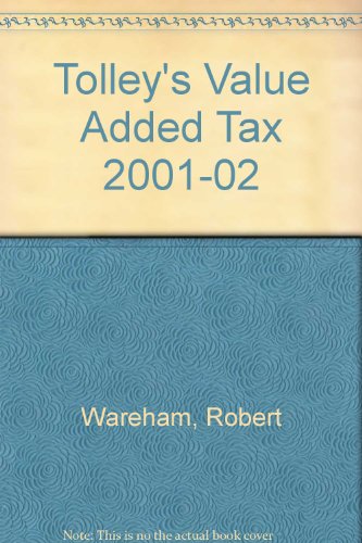 Imagen de archivo de Tolley's Value Added Tax 2001-02 a la venta por AwesomeBooks