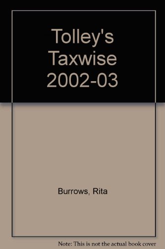 Imagen de archivo de Tolley's Taxwise I 2002-2003 a la venta por Better World Books Ltd