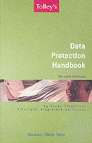 Beispielbild fr Tolley's Data Protection Handbook zum Verkauf von WorldofBooks