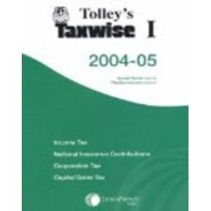 Imagen de archivo de Tolley's Taxwise I a la venta por Phatpocket Limited