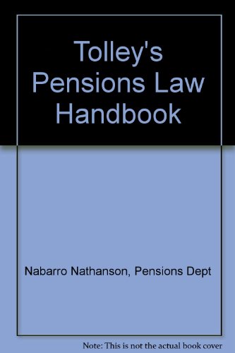 Stock image for Tolley*s Pensions Law Handbook for sale by Mispah books