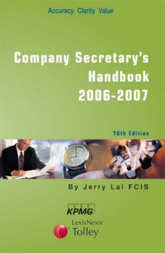 9780754529583: Tolley's Company Secretary's Handbook