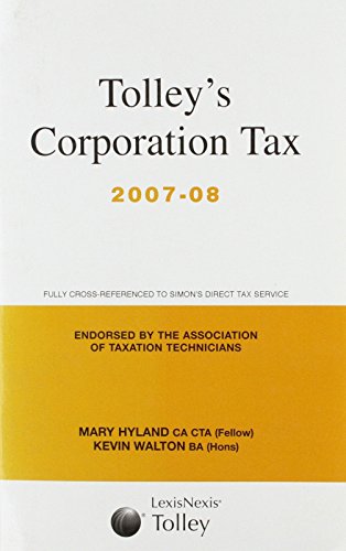 Stock image for TOLLEYS CORPORATION TAX 07-08 MAIN ANNUA for sale by Buchpark