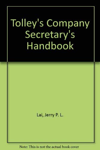 Stock image for Tolley's Company Secretary's Handbook for sale by Bahamut Media