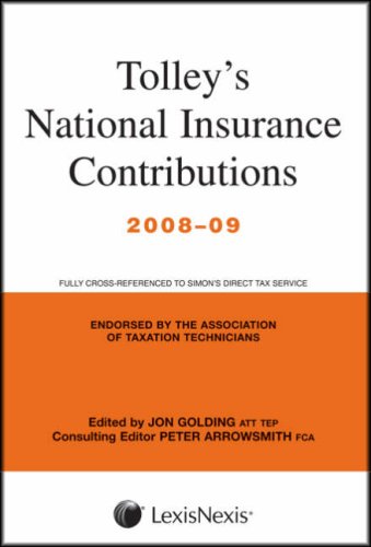 Imagen de archivo de Tolley's National Insurance Contributions 2008-09 (Main Annual plus Supplement) a la venta por Better World Books Ltd