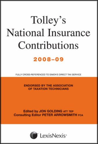 Stock image for Tolley's National Insurance Contributions 2008-09 (Main Annual plus Supplement) for sale by Better World Books Ltd