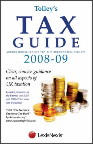 Imagen de archivo de Tolley's Tax Guide 2008-09 a la venta por Better World Books Ltd