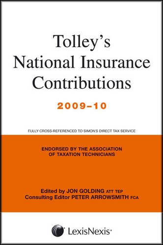 Imagen de archivo de Tolley's National Insurance Contributions 2009-10 (Main Annual plus Supplement) a la venta por Better World Books Ltd