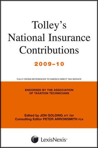 Stock image for Tolley's National Insurance Contributions 2009-10 (Main Annual plus Supplement) for sale by Better World Books Ltd