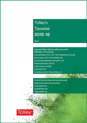 Beispielbild fr Tolley's Taxwise I 2015-16 zum Verkauf von AwesomeBooks