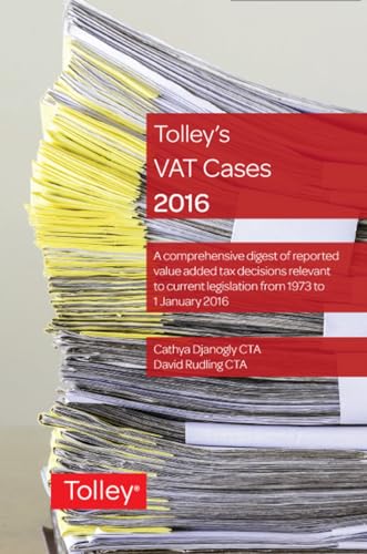 Stock image for TOLLEYS VAT CASES 2016 PAPERBACK   FEBRUARY 17, 2016 for sale by Basi6 International