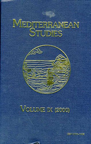 Beispielbild fr Mediterranean Studies: v. 9 Taggie, Benjamin F.; Clement, Richard; Bjork, Robert E. and Mermier, Guy zum Verkauf von The Compleat Scholar