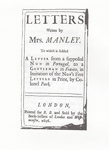 Stock image for Delarivier Manley: Printed Writings 16411700: Series II, Part Three, Volume 12: v. 12 (The Early Modern Englishwoman: A Facsimile Library of Essential Works) for sale by Chiron Media