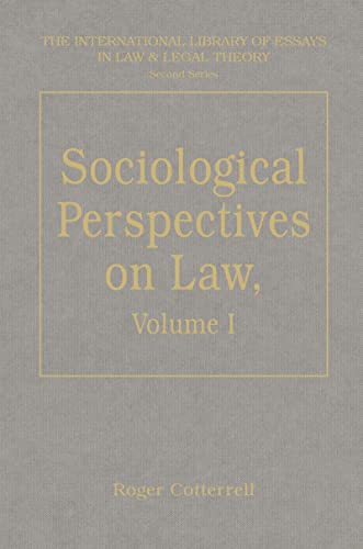 Stock image for Sociological Perspectives on Law: Contemporary Debates; Classical Foundations (Volumes 1 and 2) for sale by Anybook.com