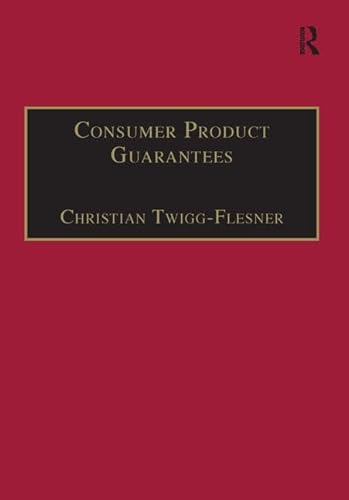 Beispielbild fr Consumer Product Guarantees zum Verkauf von Anybook.com
