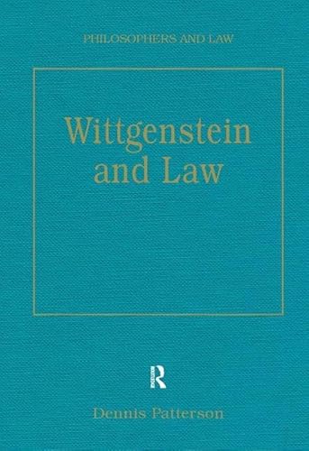Beispielbild fr Wittgenstein and Law (Philosophers and Law) zum Verkauf von Chiron Media