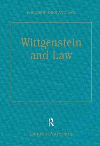 Imagen de archivo de Wittgenstein and Law (Philosophers and Law) a la venta por Chiron Media