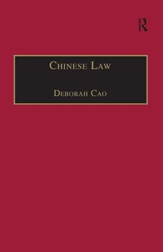 Beispielbild fr Chinese Law zum Verkauf von Blackwell's