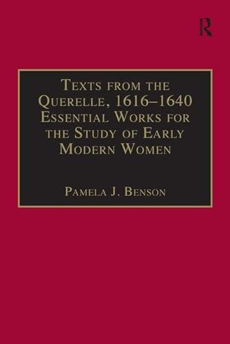 Beispielbild fr Texts from the Querelle, 1616-1640 zum Verkauf von Blackwell's