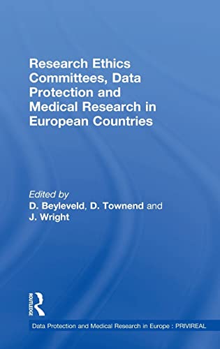 9780754643500: Research Ethics Committees, Data Protection and Medical Research in European Countries