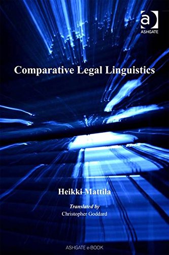 9780754648741: Comparative Legal Linguistics