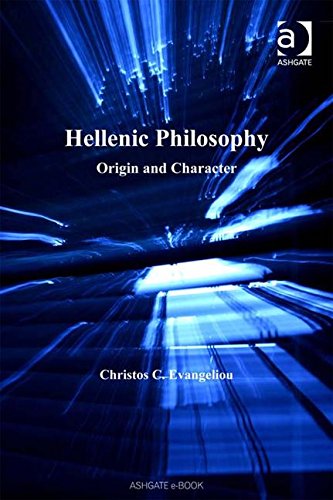 Imagen de archivo de Hellenic Philosophy: Origin And Character a la venta por Ergodebooks