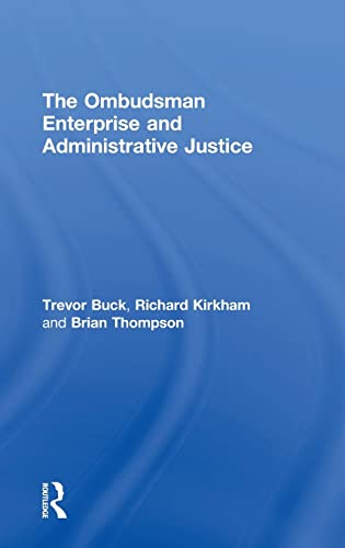 Stock image for The Ombudsman Enterprise and Administrative Justice for sale by Chiron Media