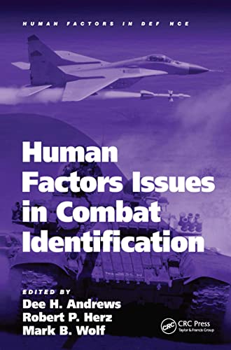Beispielbild fr Human Factors Issues in Combat Identification (Human Factors in Defence) zum Verkauf von Wonder Book
