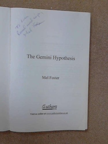 Beispielbild fr The Gemini Hypothesis zum Verkauf von AwesomeBooks