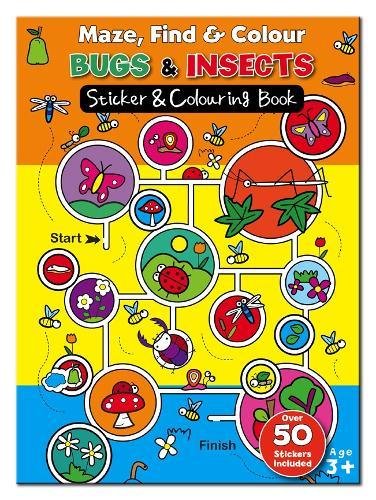 9780755407842: Maze Find and Colour Book - Bugs & Insects