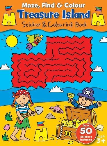 Beispielbild fr Maze, Find & Colour Treasure Island (A4 Maze, Find & Colour Activity Book) zum Verkauf von AwesomeBooks