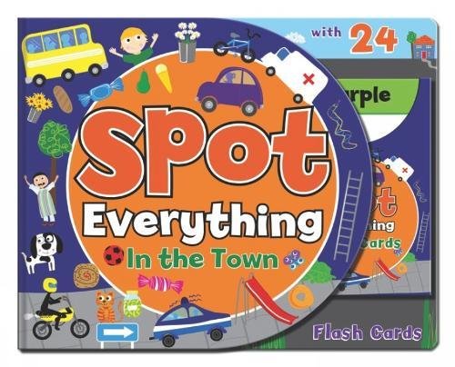 Beispielbild fr Spot Everything Book: Town: Spot Everything with Flash Cards zum Verkauf von medimops